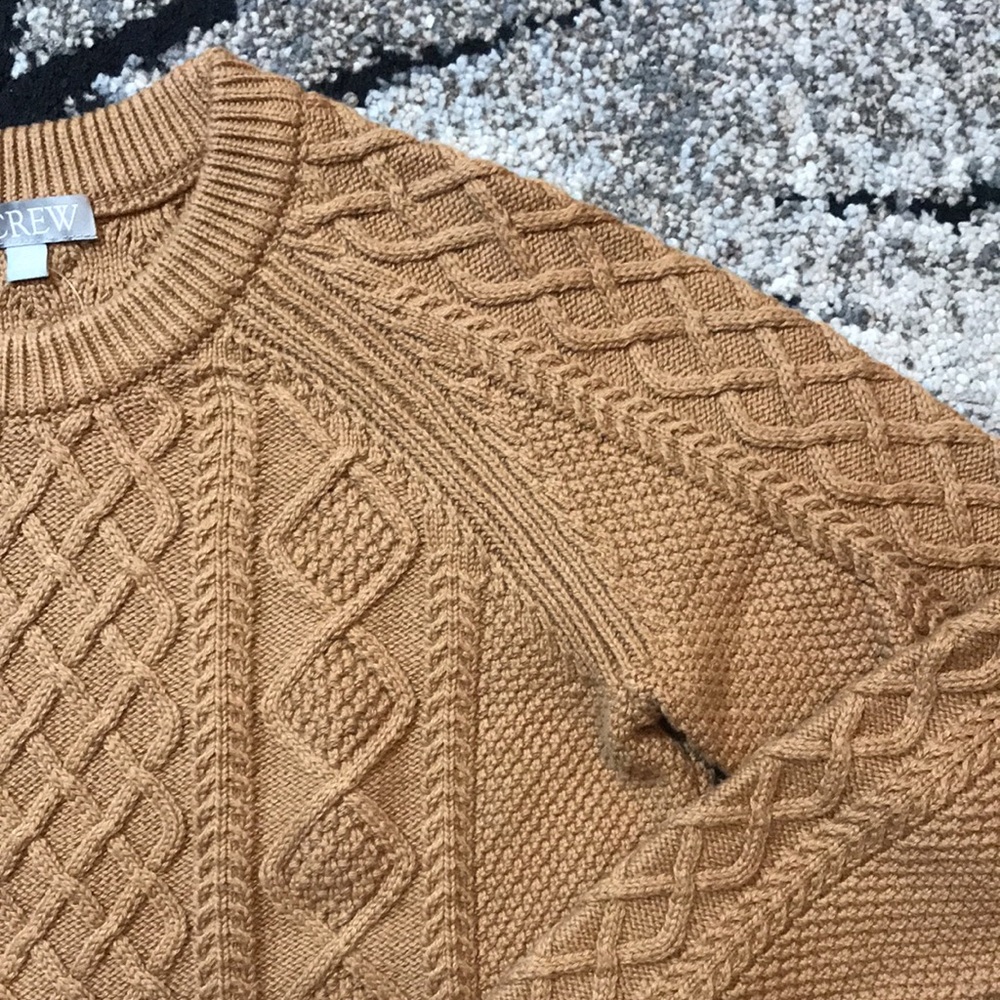 🐬 J.Crew  Cable-Knit Crewneck Sweater - Picture 6 of 12